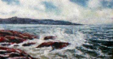 Большая волна. Морской пейзаж. Картина из каменной крошки художник Кувшинов В.Н.